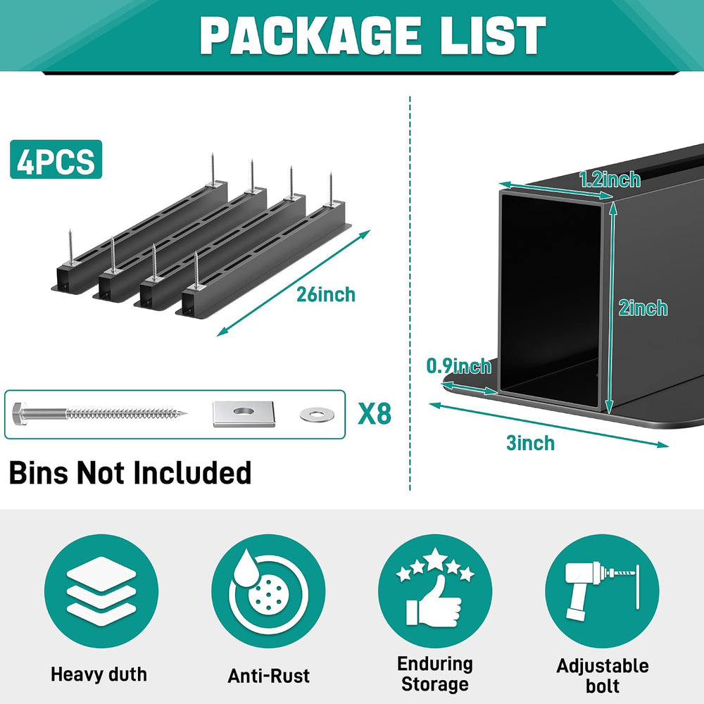 Ceiling Storage Rack, Heavy Duty Overhead Garage Storage Rack
