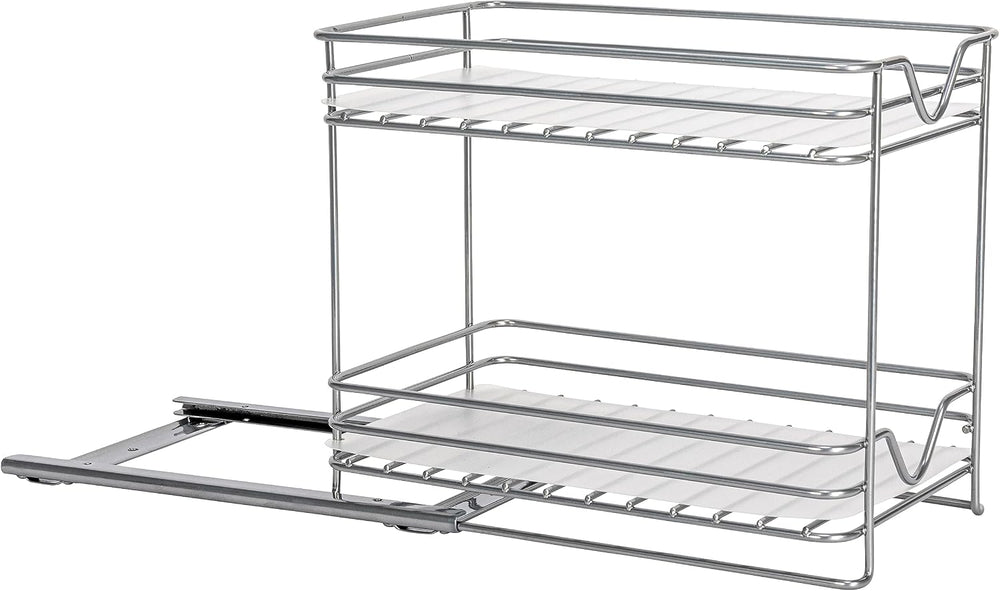 Household Essentials Glidez Paint-Finished Steel Pull-Out/Slide-Out Storage O...