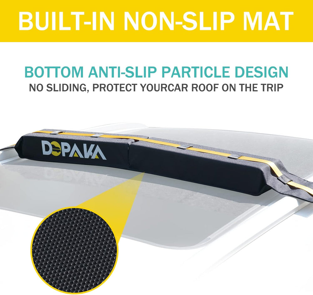 Kayak Roof Racks,Soft Roof Rack Pads,Universal Car Roof Rack for Surfboard/Sk...