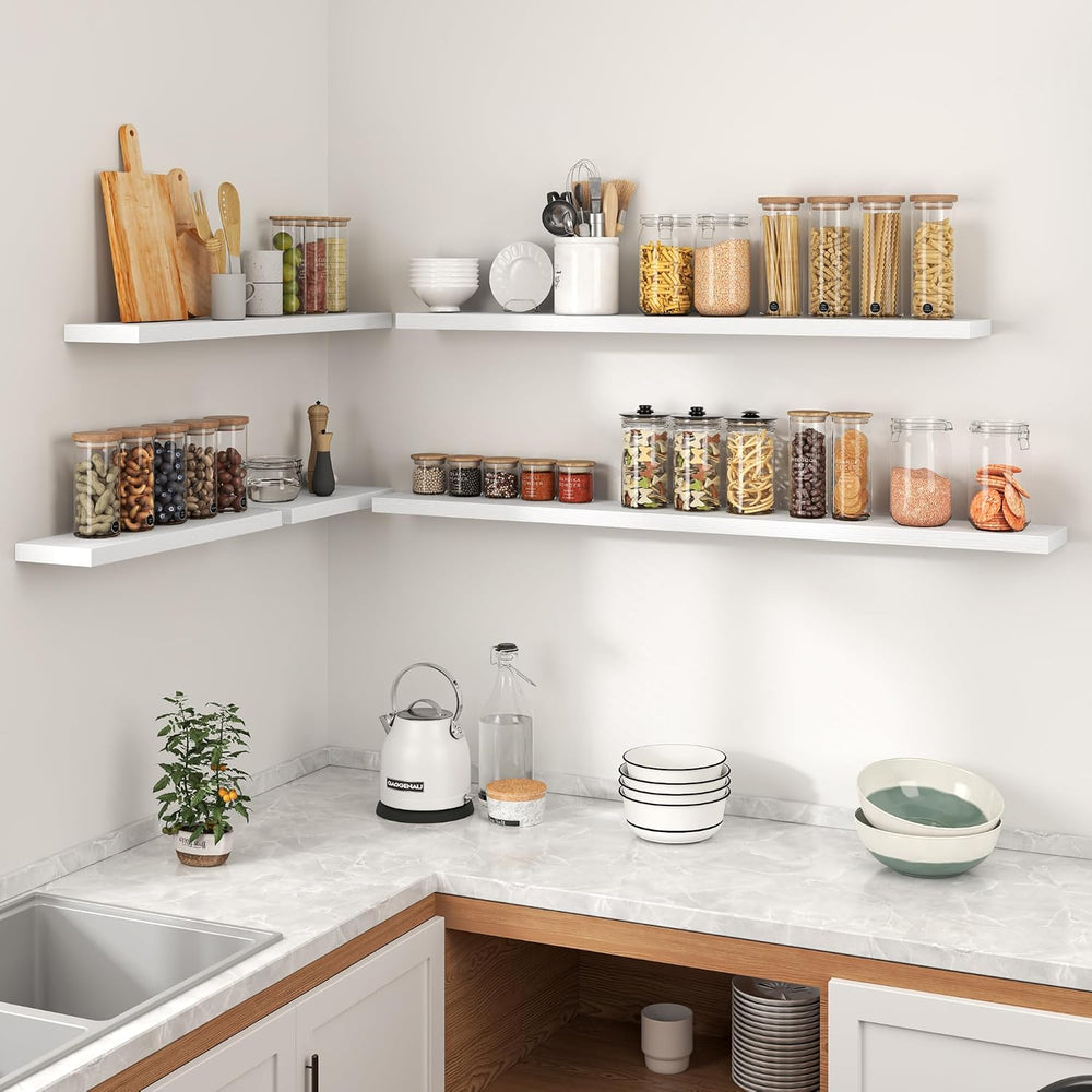 Heimlove 55 Inch Floating Shelves for Wall,Extra Long Mounted Storage wall Sh...