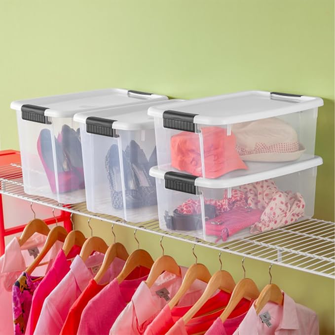 Sterilite 24-Pack Ultra Latching Box, Storage Bins