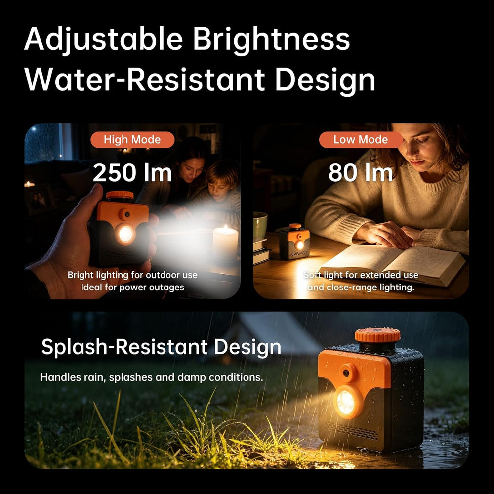 Saltwater Light Emergency Light, Power Outages 400-Hours Long-Lasting LED Lig...