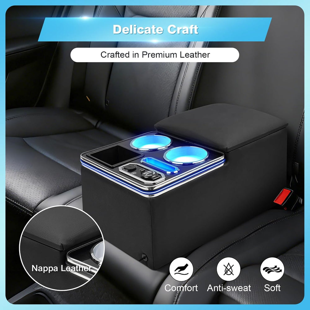Center Console Universal with Wireless Fast Phone Charging