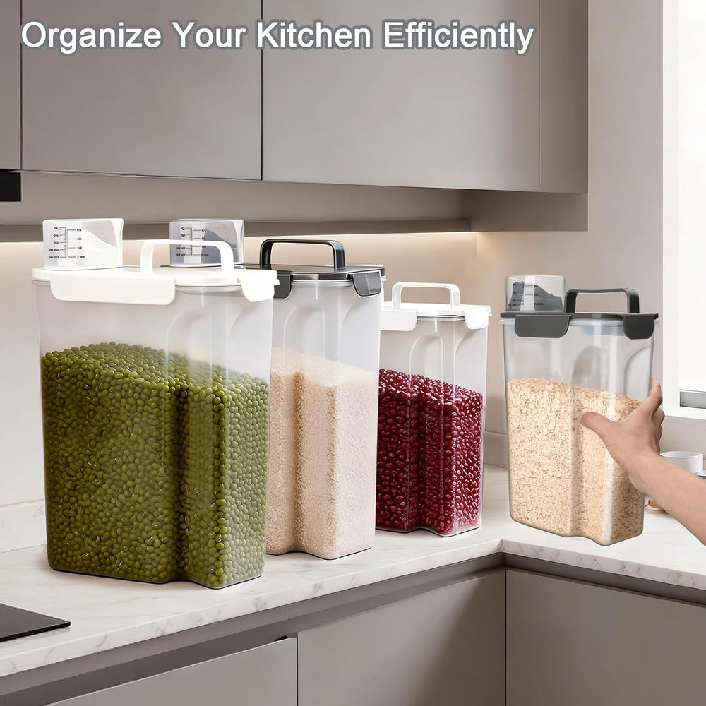 Komzon Rice Storage Containers, Airtight Cereal Containers Storage, BPA Free ...