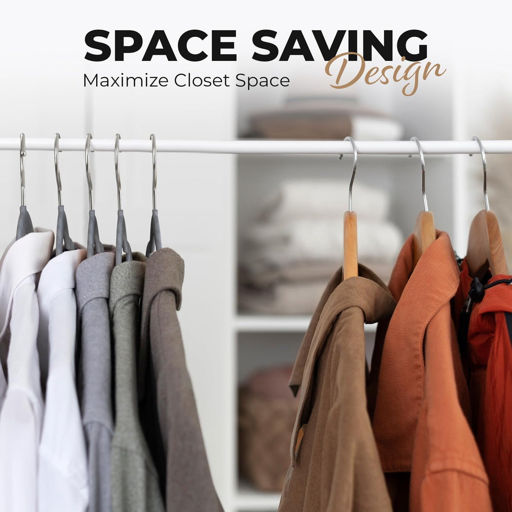 Our Modern Space 100 Pack Velvet Hanger for Shirt Pants Dresses Skirts Suits ...