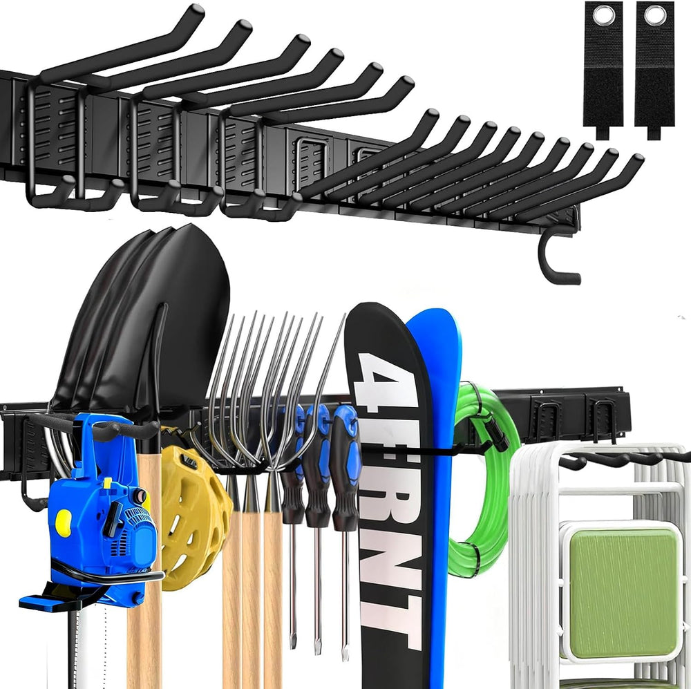 KOFANI 48IN 700LB Heavy Duty Garage Tool Organizer Wall Mount Storage Rack