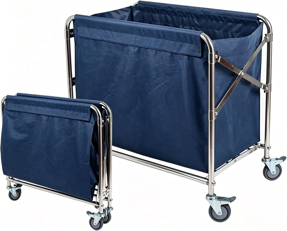 Commercial Laundry Cart with Wheel, Foldable Laundry Cart (400L)