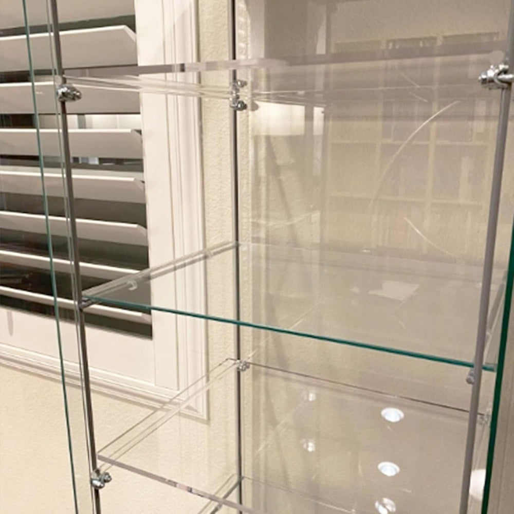 PIAOLGYI 3 Pcs Replacement Shelf for IKEA Detolf, Acrylic Rectangle Extra She...