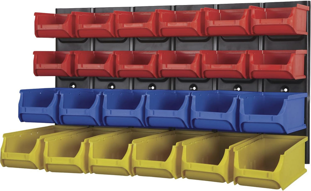 Ironton Metal Louvered Panel System with 24 Bins, 80-Lb. Capacity