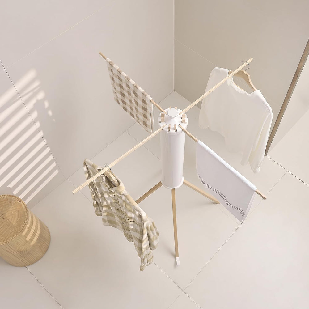 JOOM Four Legs Clothes Drying Rack, Garment Rack Portable and Foldable Space ...