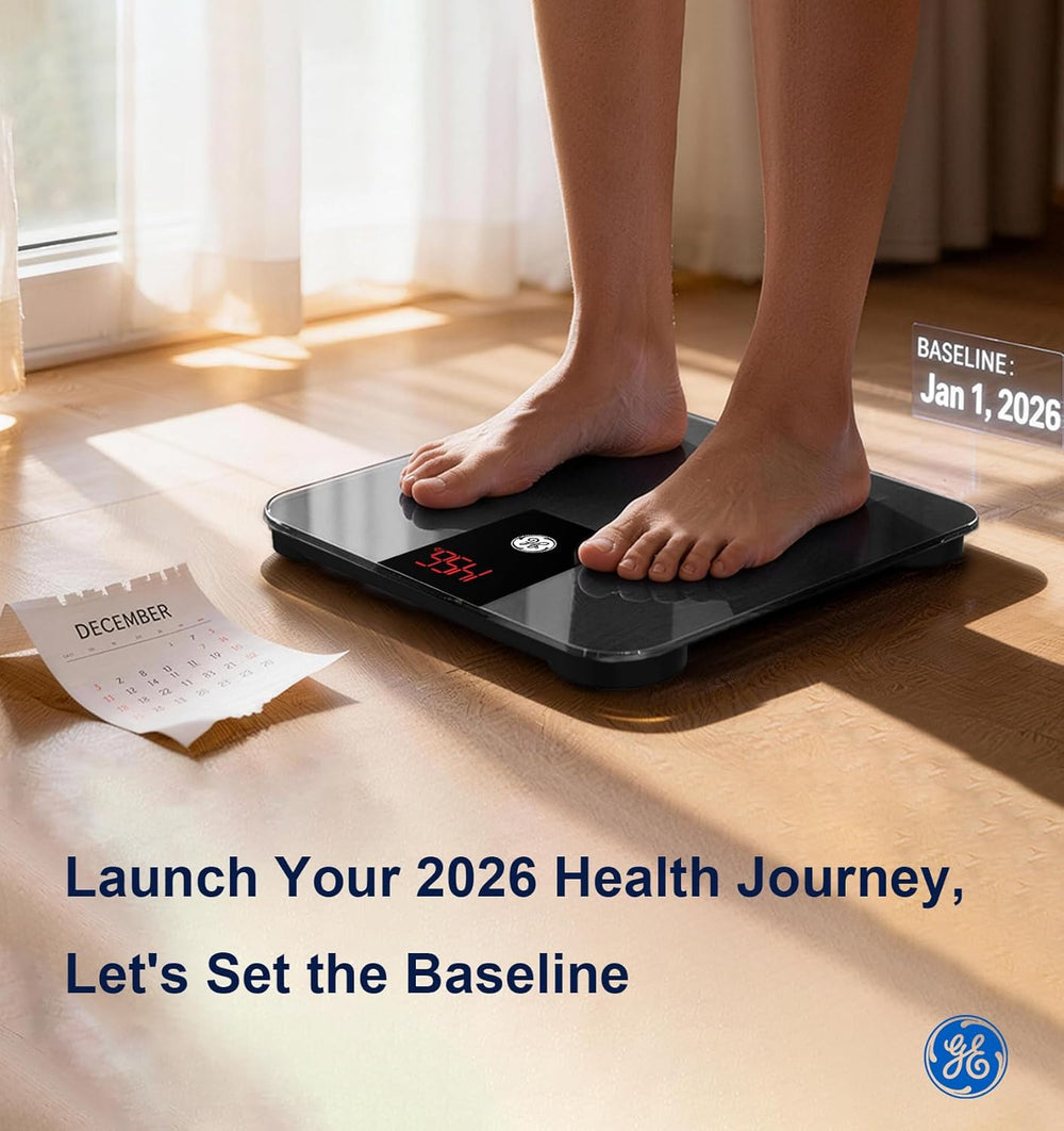 GE Bathroom Scale for Body Weight 500lbs, Digital Weight Scales Heavy Duty