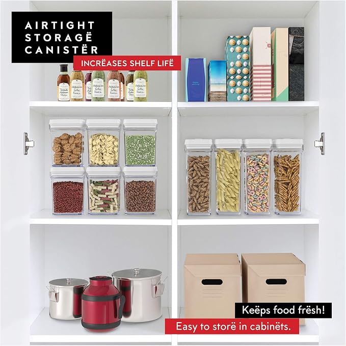 DWËLLZA KITCHEN Airtight Food Storage Containers – 4 Piece set Air Tight Pantry
