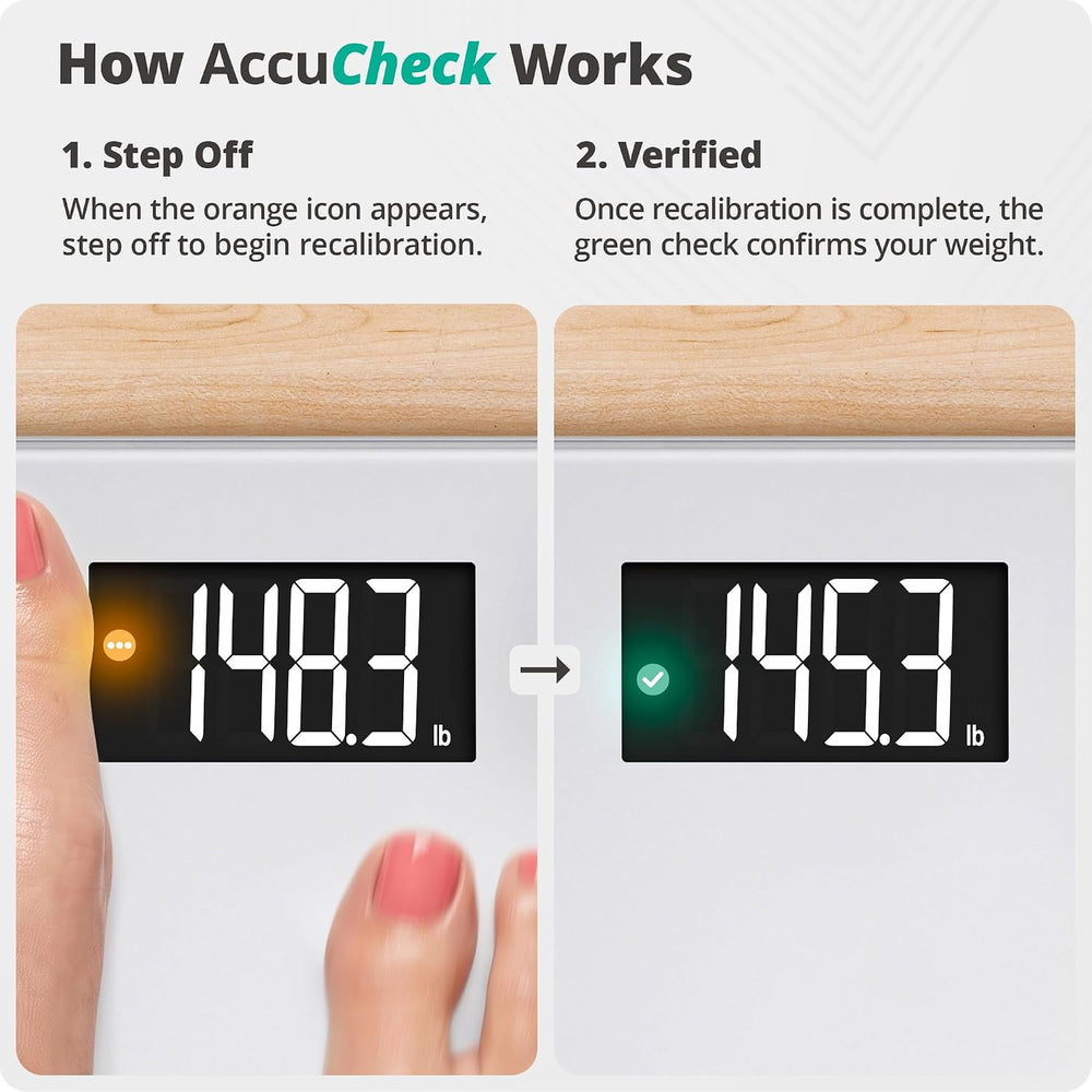 Greater Goods AccuCheck Digital Bathroom Scale for Body Weight (Pearl Gray)