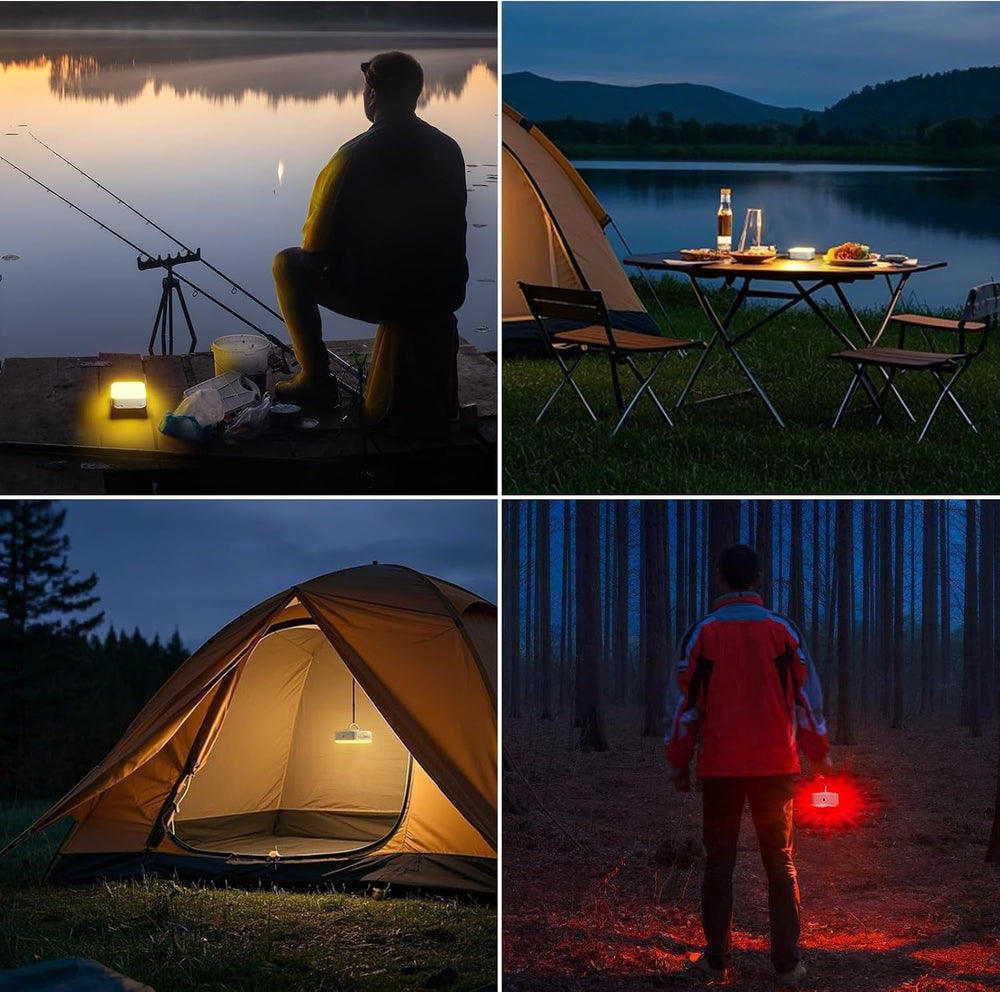 Solar Camping Lantern, Solar Camping Light 5200mAh Rechargeable 1000 Lumens 5...