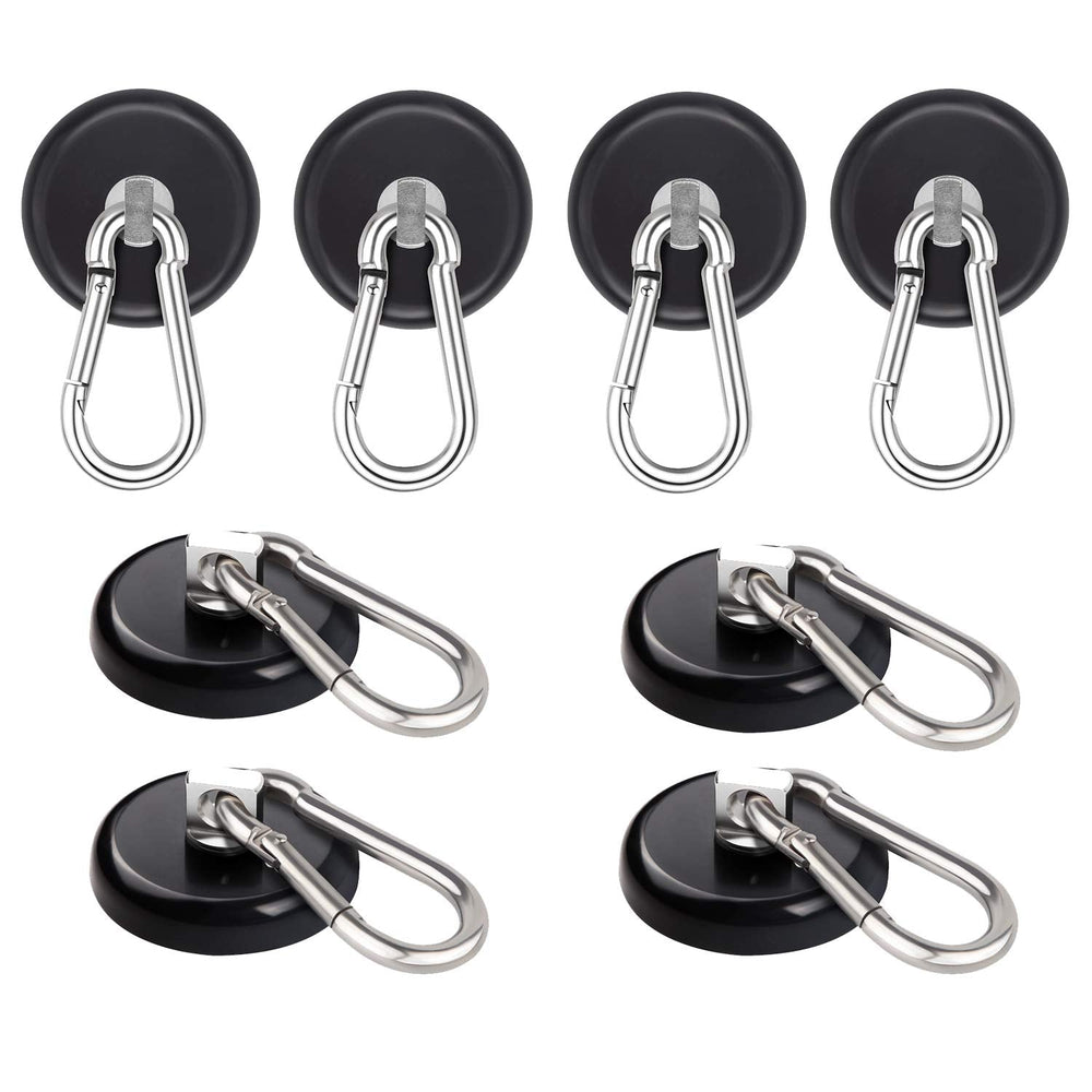 Ant Mag Magnetic Hooks Heavy Duty Neodymium, 140LBS Swiveling Carabiner