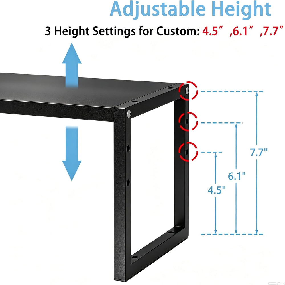 2 Pack Expandable Kitchen Cabinet Shelves Organizer, Stackable Adjustable Cab...