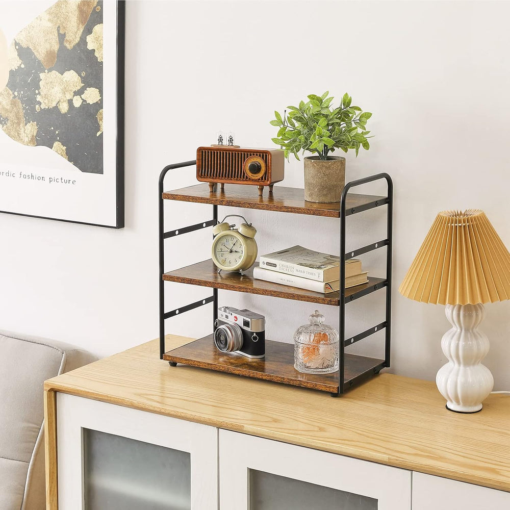 IBUYKE Counter Shelf,Kitchen Organization and Storage,Brown TWJ001H