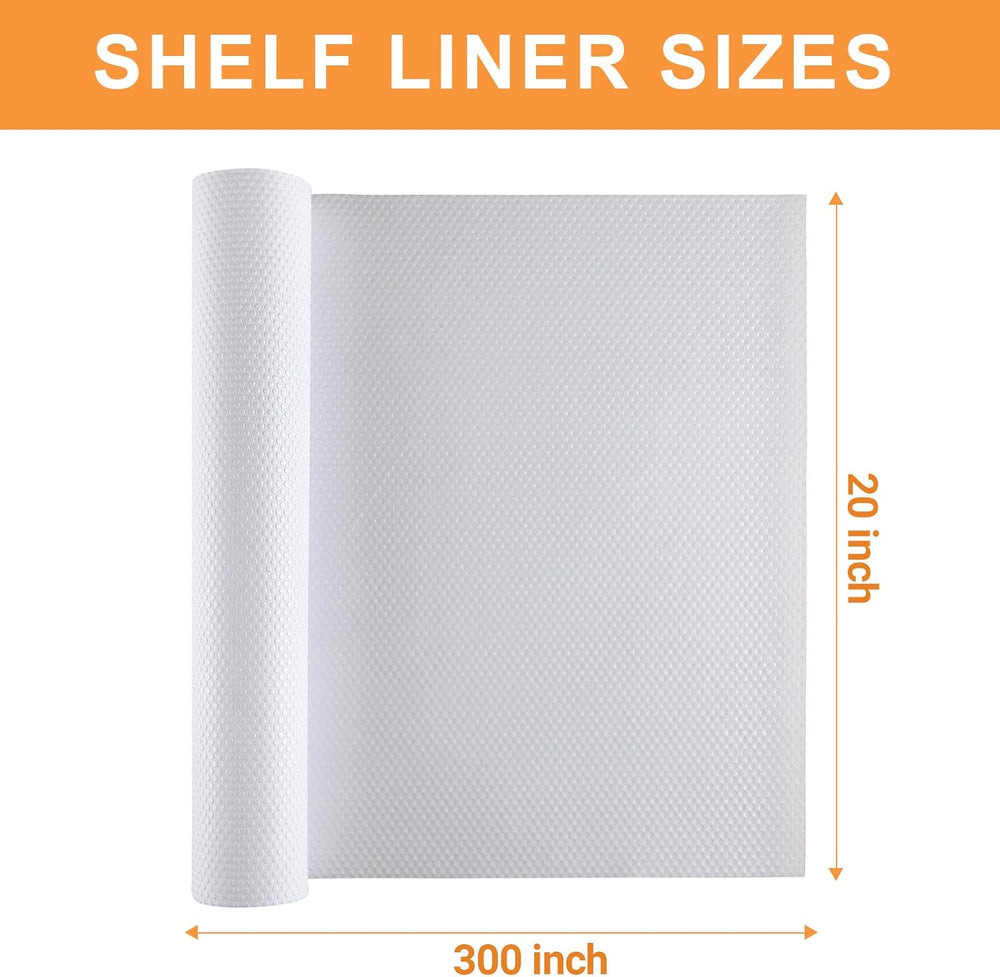 FLPMIX Shelf Liner 20 inch Wide - Waterproof Cabinets Liners, Standard Size 2...