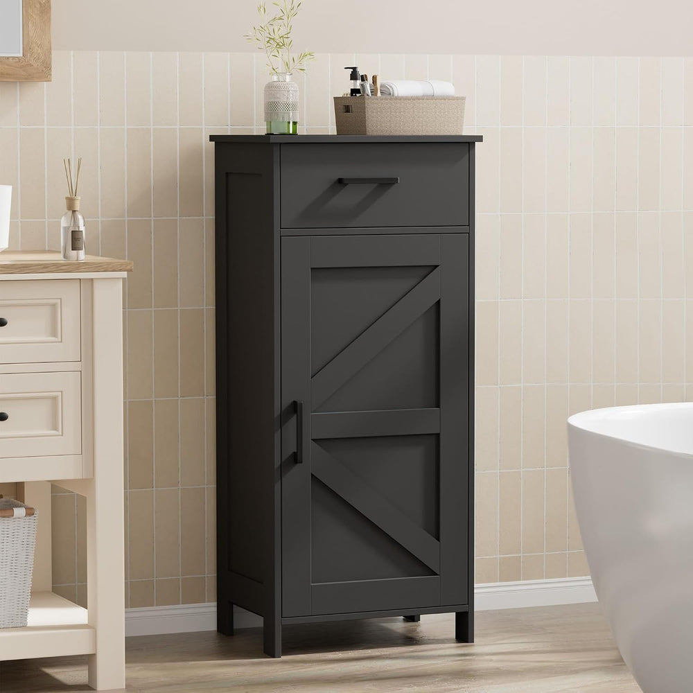 Bathroom Storage Cabinet with Drawer & Adjustable Shelf
