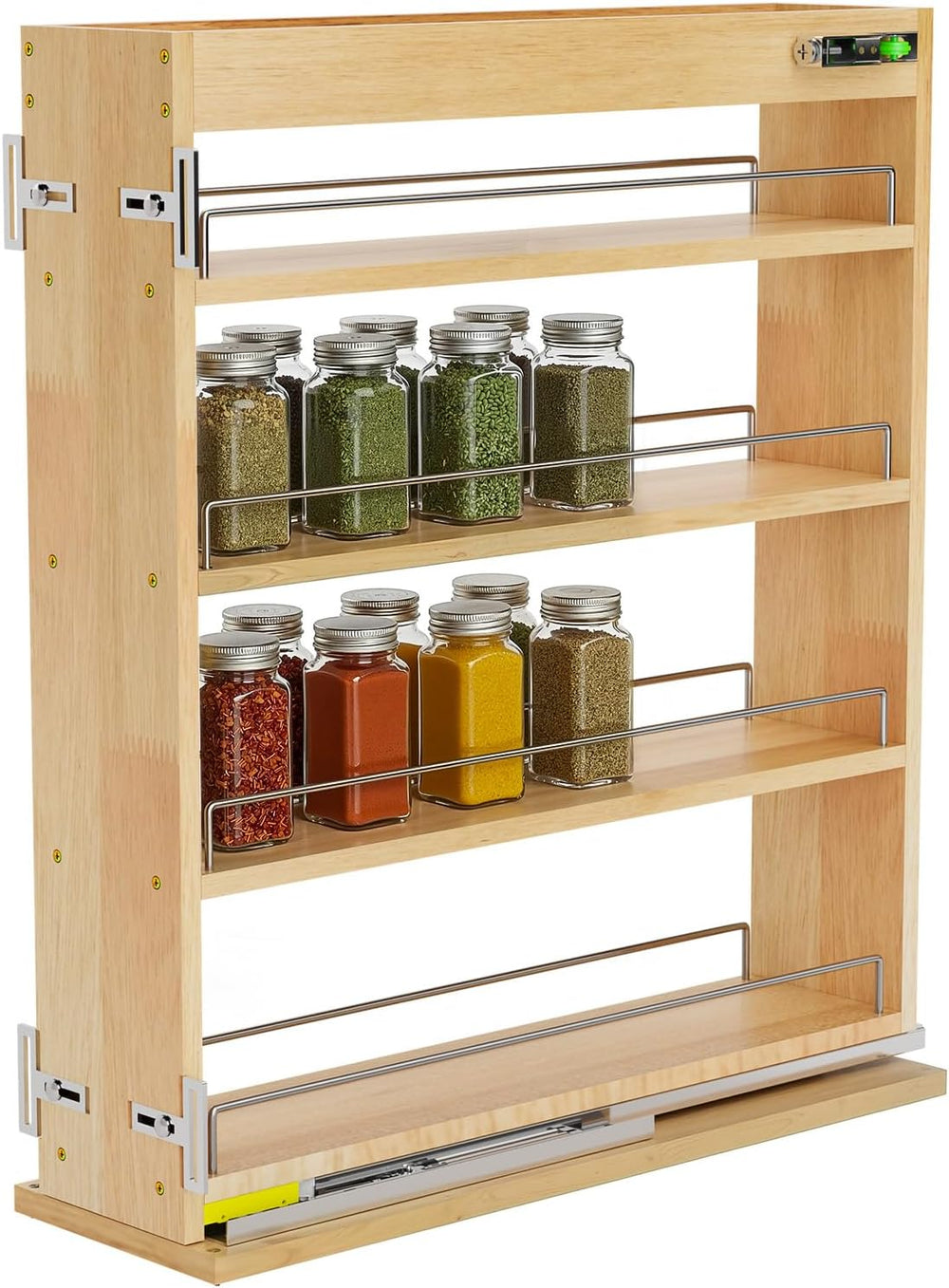Pull Out Spice Rack Organizer for Cabinet, 5" W x 22.3" D x 25.2&qu...