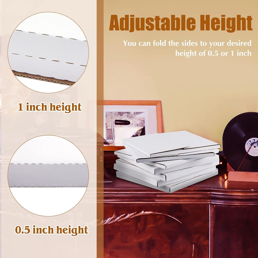 Tatuo 30 Pieces Vinyl Record Mailers 12.5" x 12.5" x 1" Record...
