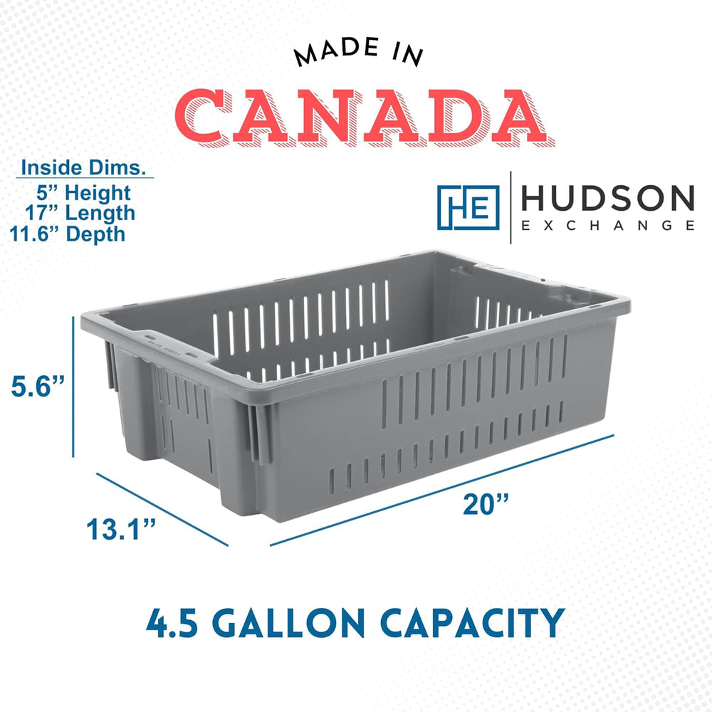 Hudson Exchange 20 x 13 x 5.6" (4 Pack, 4.5 Gallon) Agricultural Nest an...