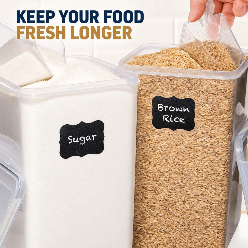 2 PC (8.5L/ 287 Oz) Extra Large Flour Sugar Storage Containers with Lids
