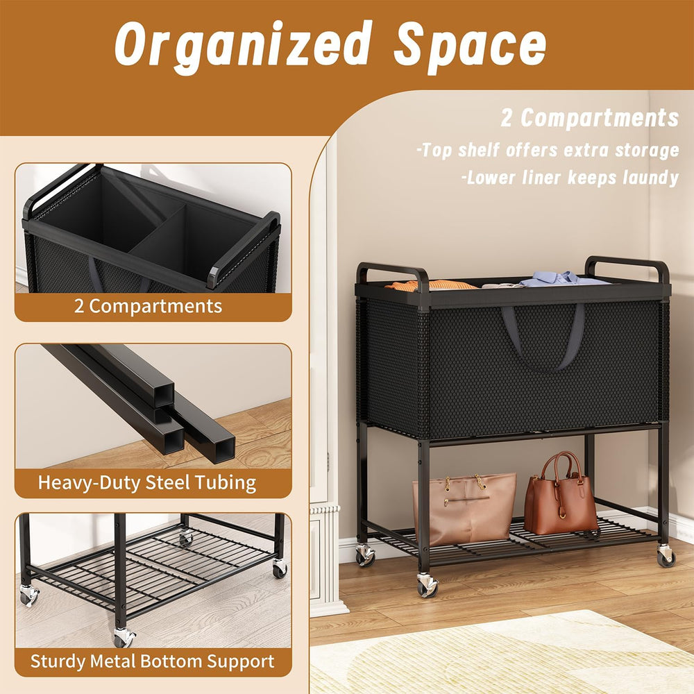 Laundry Hamper cart with wheels: