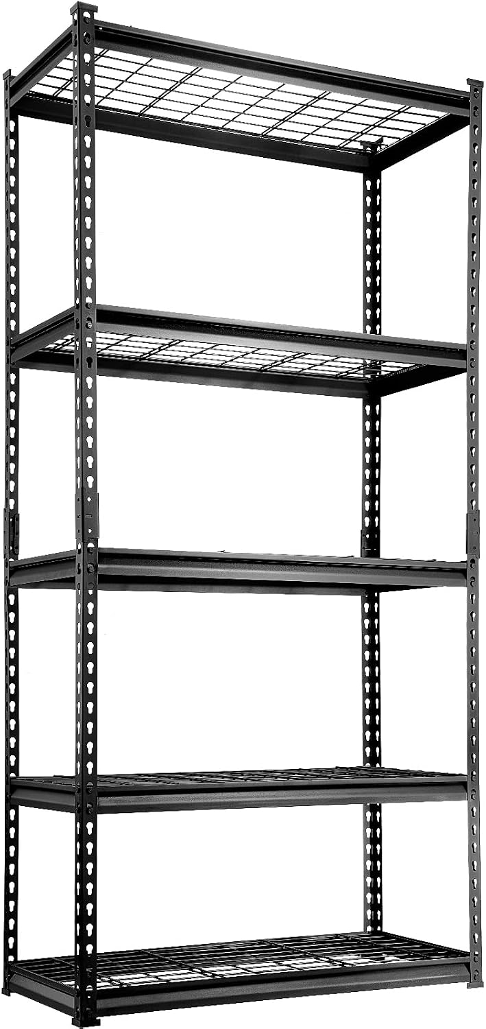 VEVOR Storage Shelving Unit, 5-Tier Adjustable, 2000 lbs Capacity, Heavy Duty...