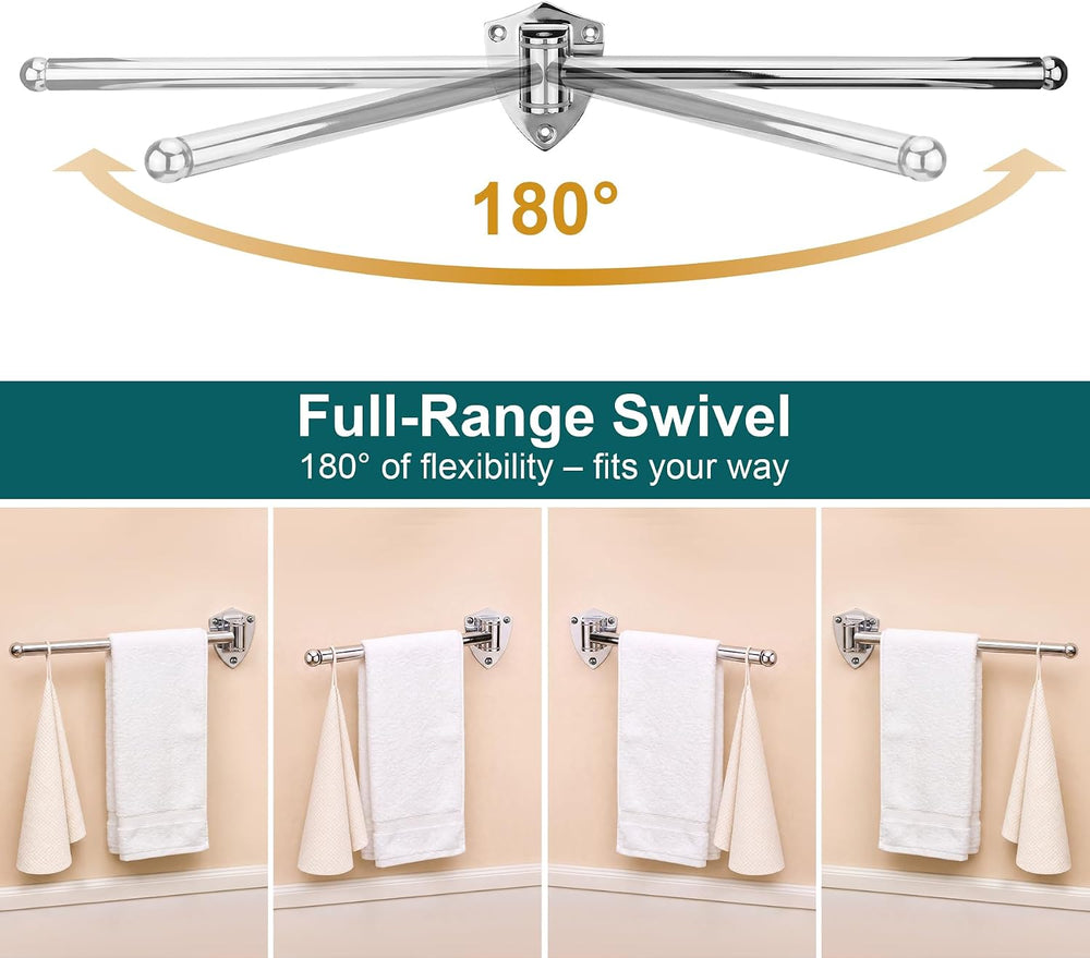 Wall Mounted Drying Rack, Foldable & Pull-Out Clothes Hanger (Chrome, 14 ...