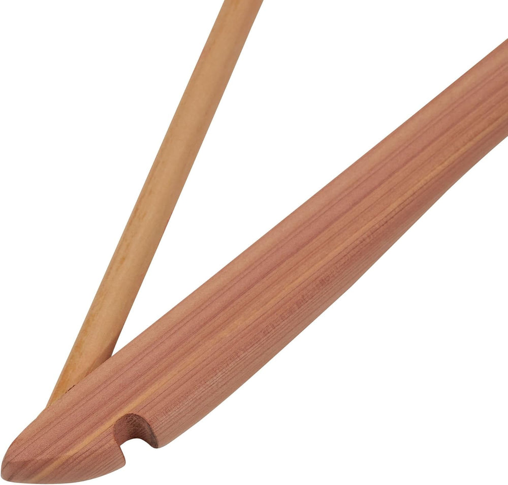 Household Essentials 26140 CedarFresh Red Cedar Wood Clothes Hangers with Fix...