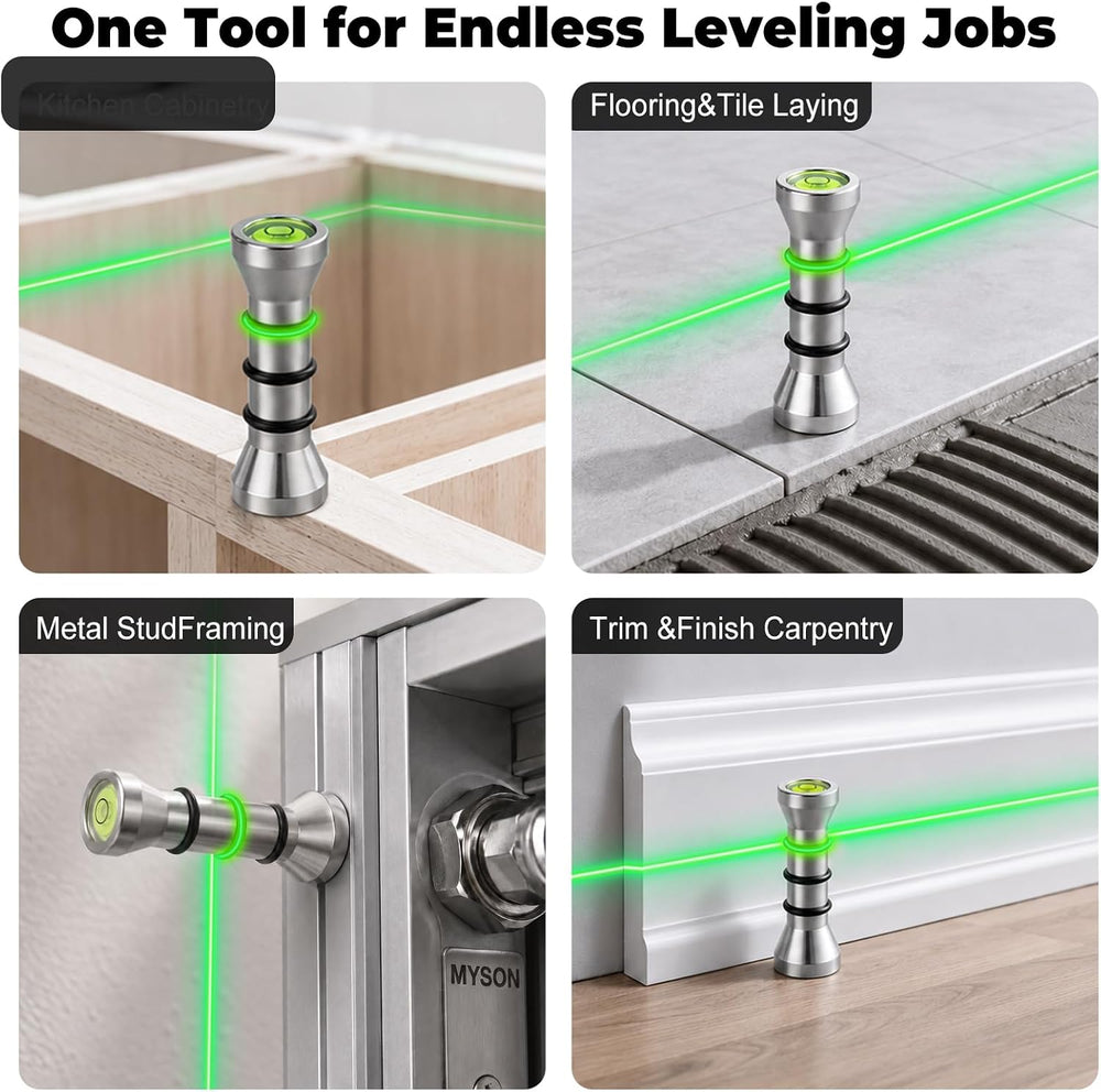 Laser Level Markers Pins Install Cabinets and Countertops Perfectly