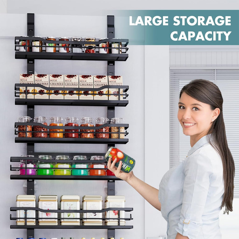 Eastherry Over The Door Pantry Organizer，9-Tier Over The Door Organizer with ...