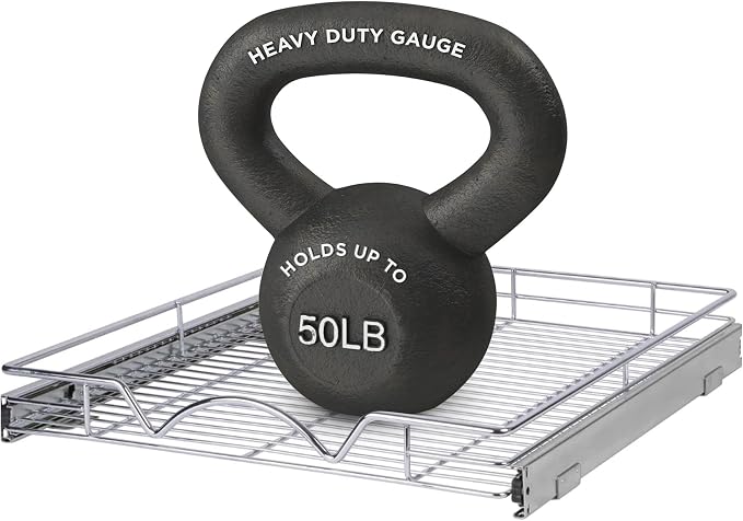 HOLDN’ STORAGE Pull Out Cabinet Organizer, Heavy Duty Caddy w/Lifetime Limited