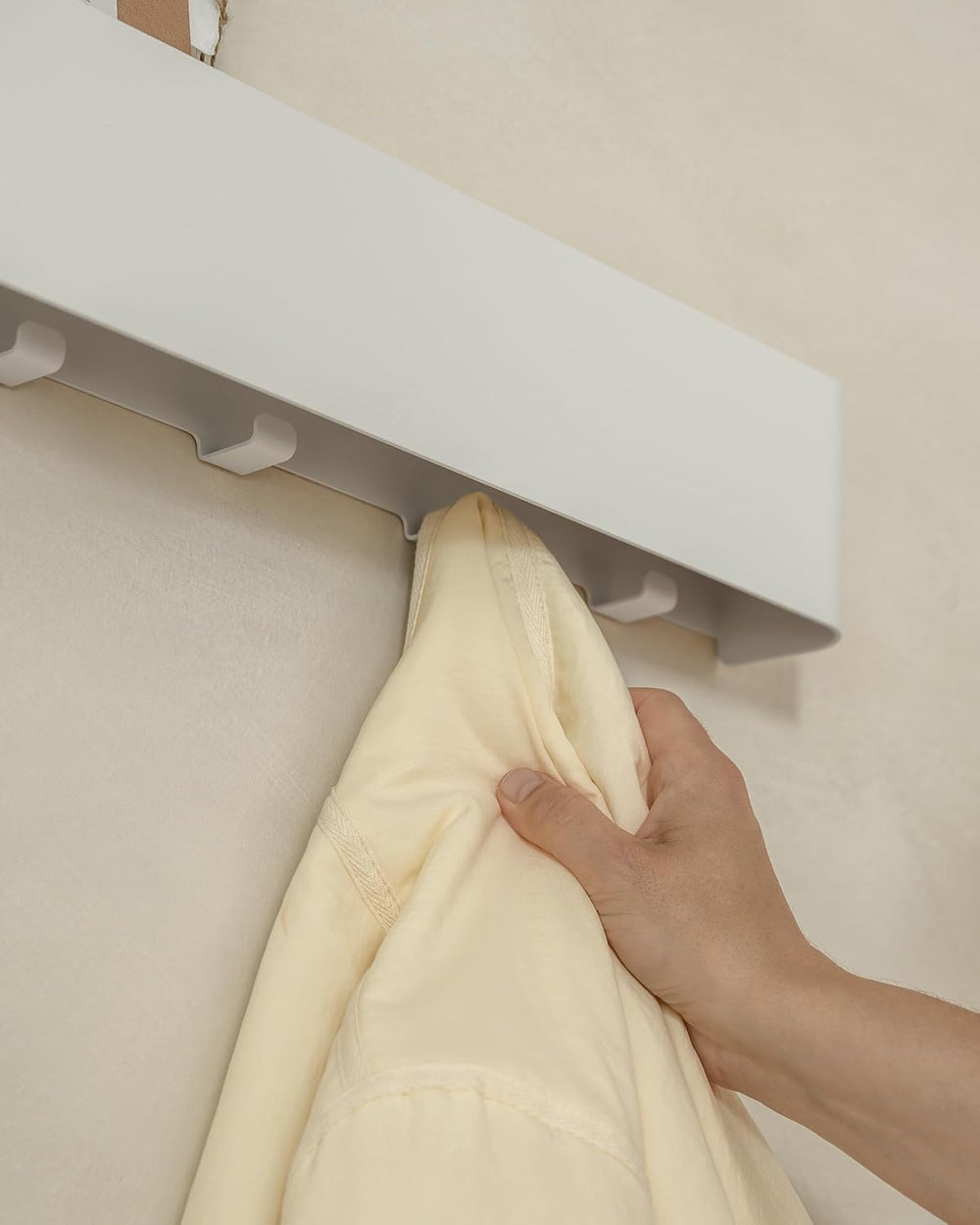 Kazai. Coat Rack Wall Mount with Shelf 'Tone' | Modern Design Coat Ha...