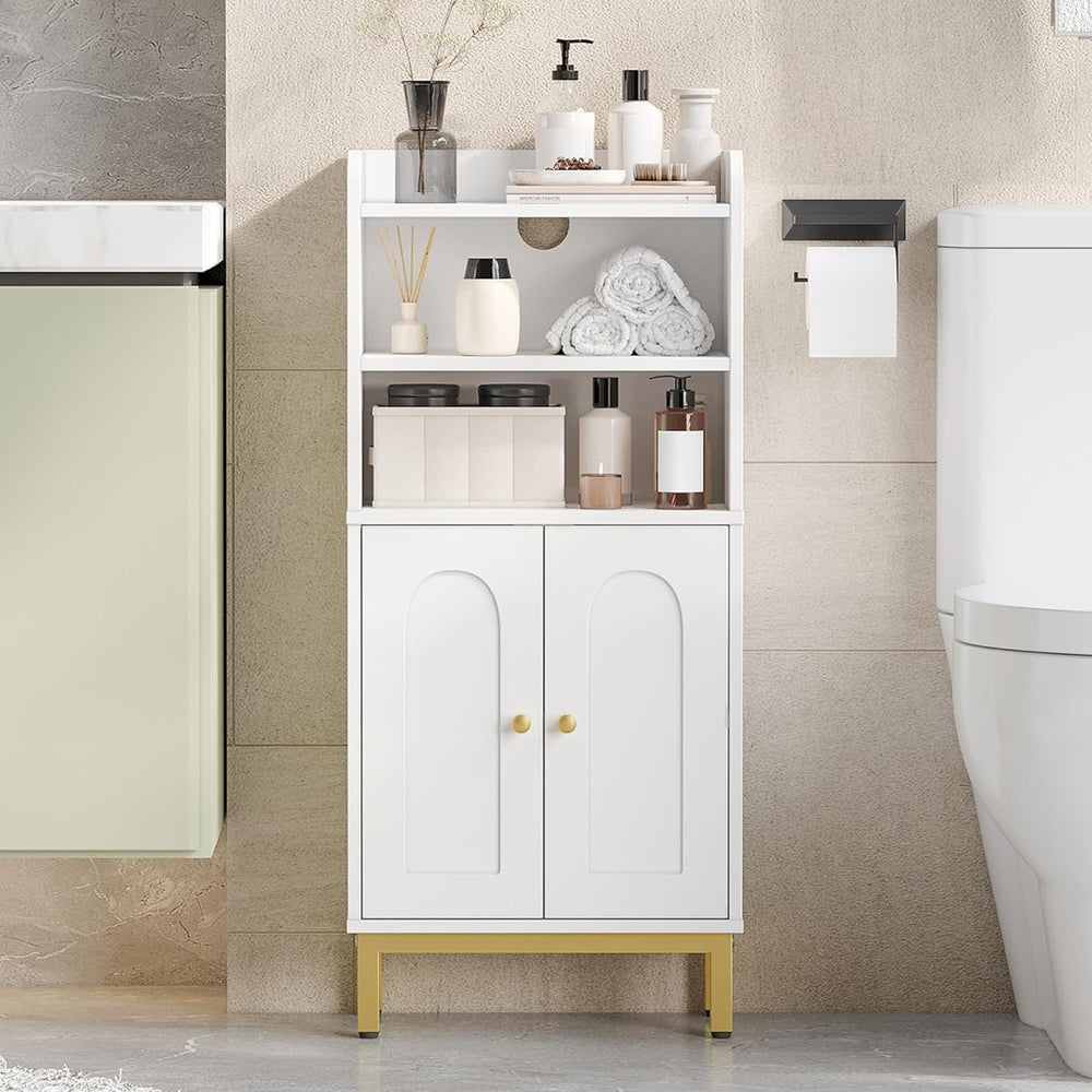 Hzuaneri Bathroom Storage Cabinet, Small Floor Cabinet with 2 Door