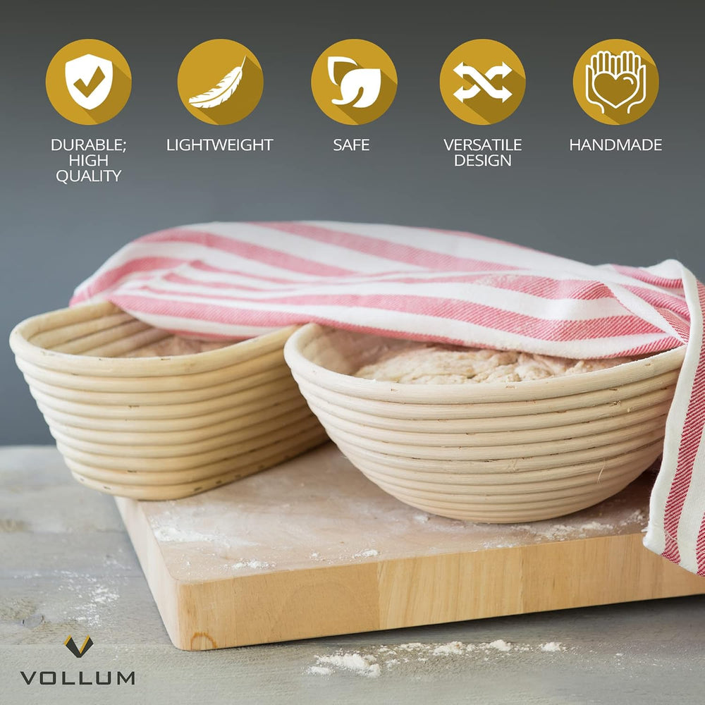 Bread Proofing Basket with Liner – Sourdough Baguette Brotform