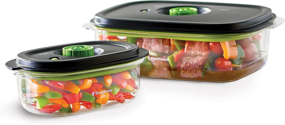 FoodSaver 2116382 Preserve & Marinate Vacuum -Containers,1- 3 cup and 1- ...