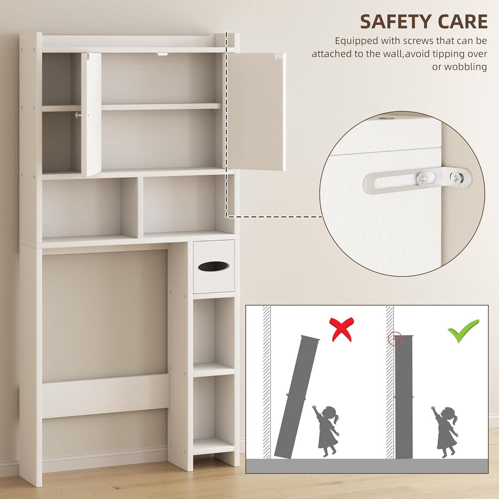 Shintenchi Over the Toilet Storage Cabinet, Bathroom Shelf Organizer
