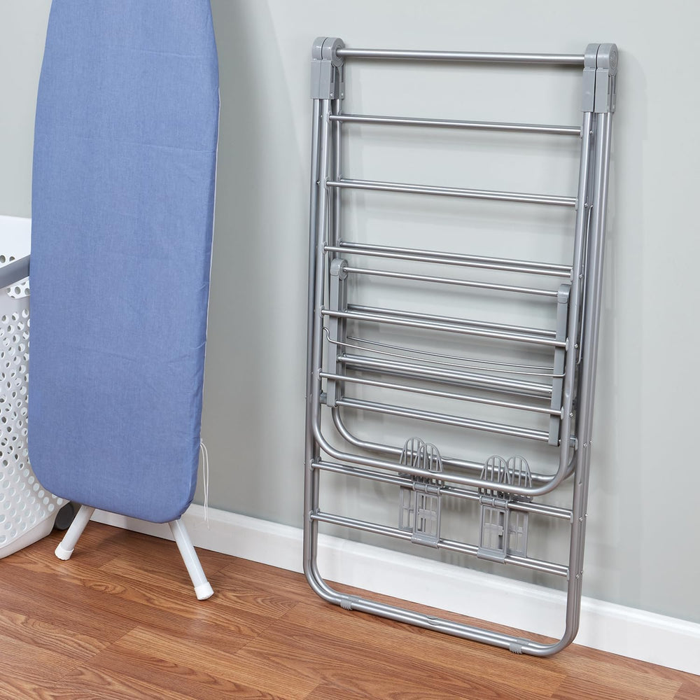 Foldable Clothes Drying Rack with Shoe Drying Area by Home Basics | Powder Co...