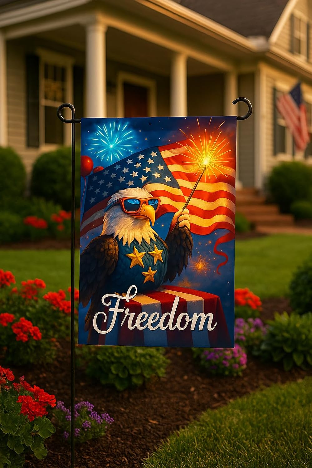 Premium 12 Pack Seasonal Garden Flags Set 12x18 Inch Double Sided, Burlap Out...