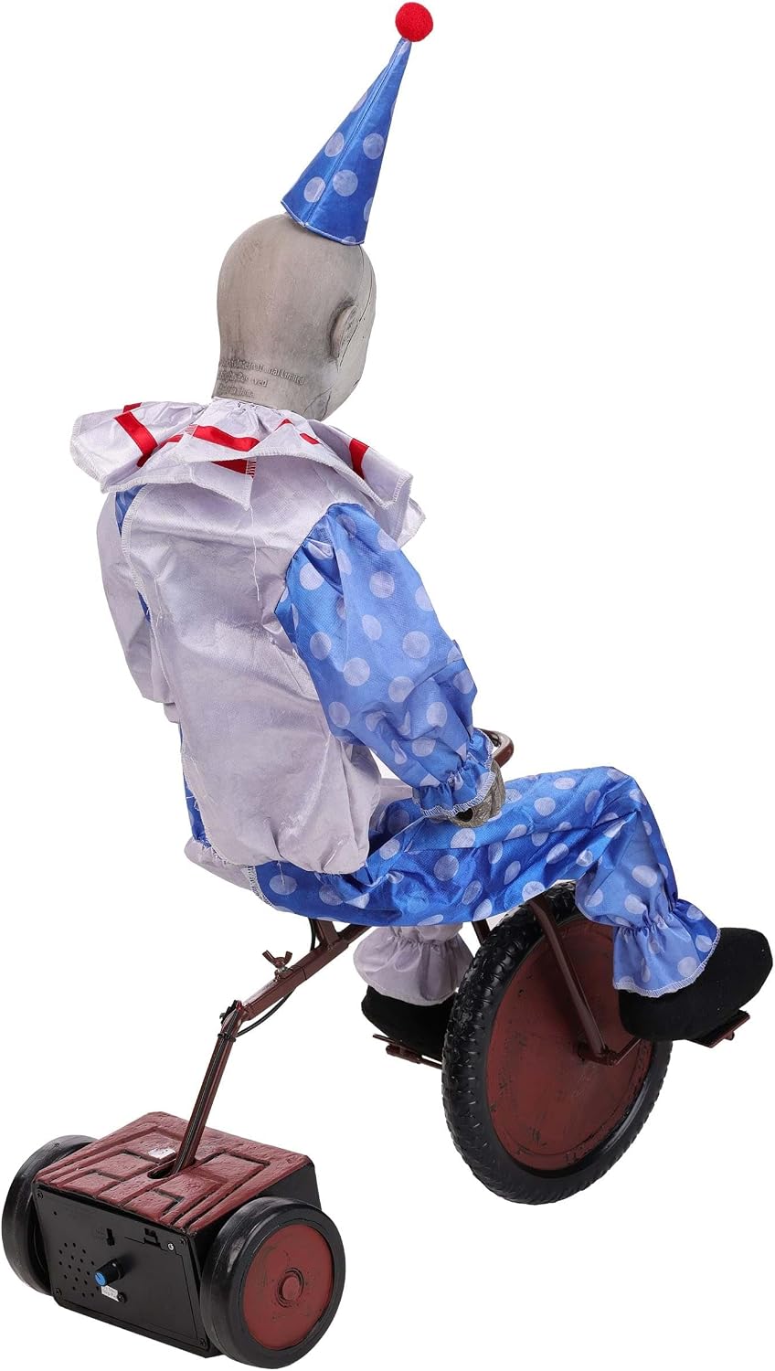 Tricycle Doll Clown Animatronic Halloween Decoration