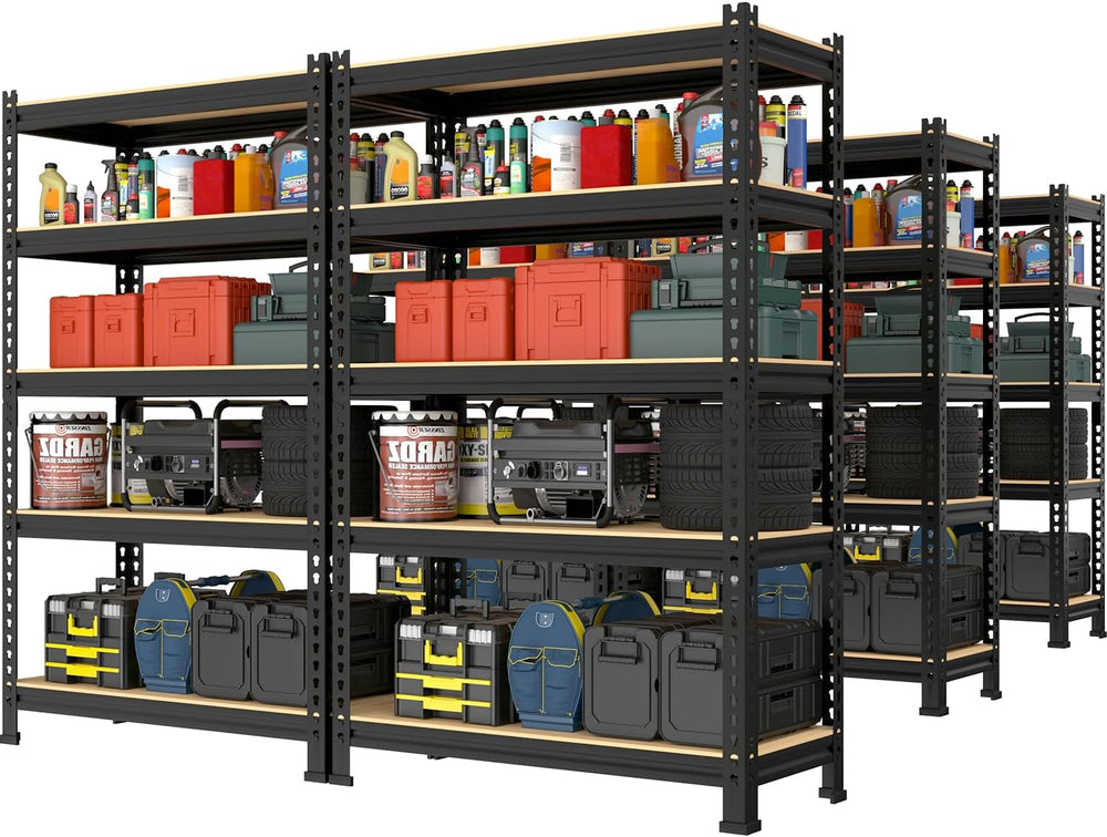 PrimeZone Storage Shelves 5 Tier Adjustable Garage Storage Shelving, Heavy Duty