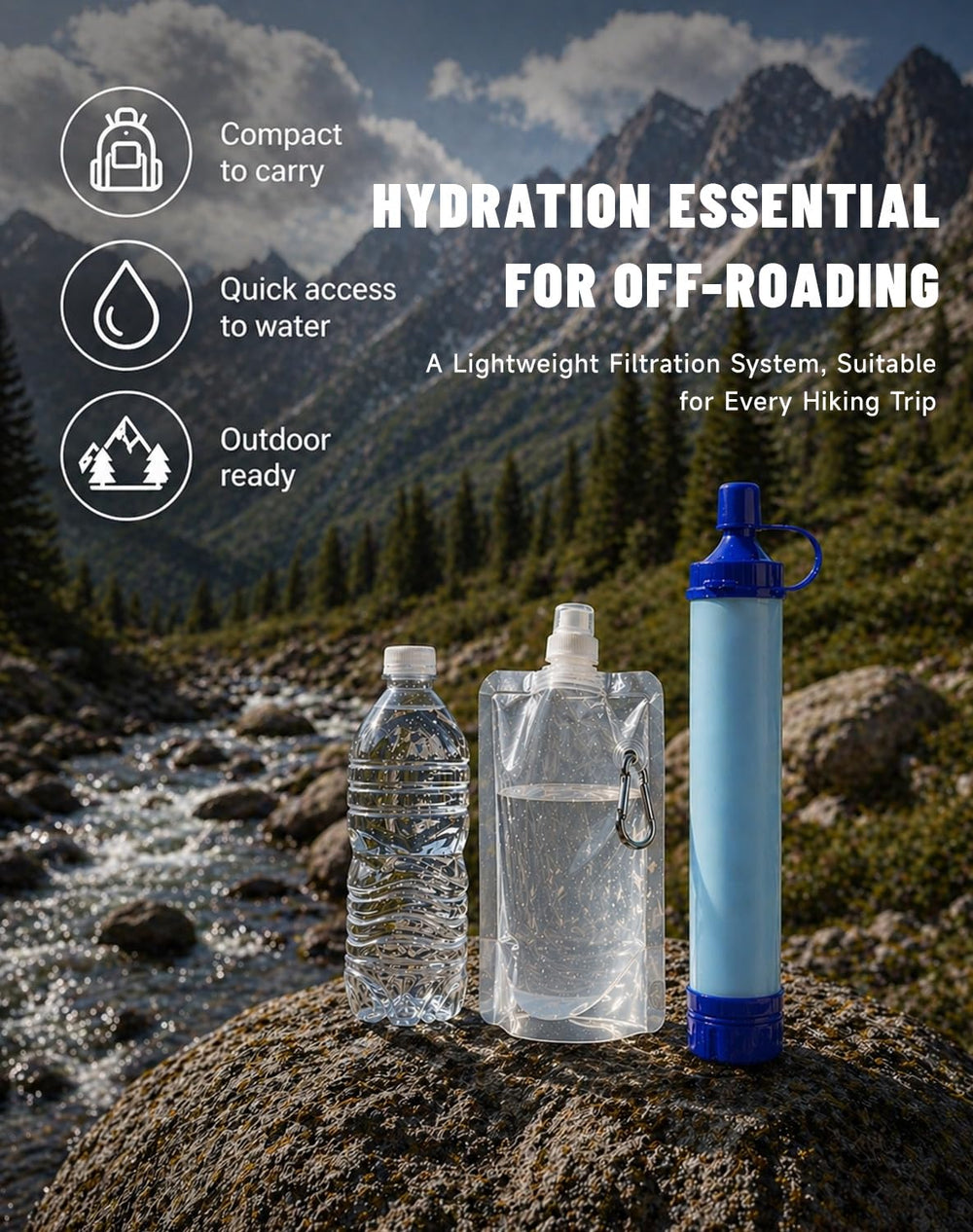 Water Filter, Lightweight Portable Water Filter Straw (1)