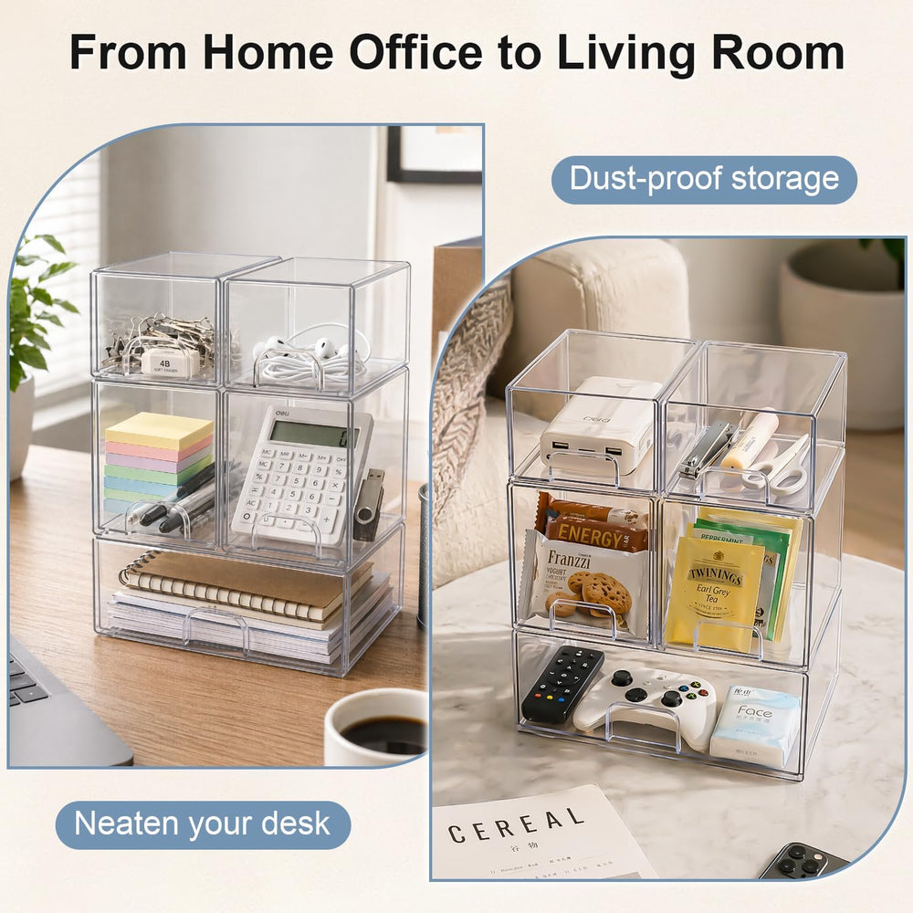 Bottle Organizer for Countertop,Under-Cabinet Acrylic Stackable Drawers