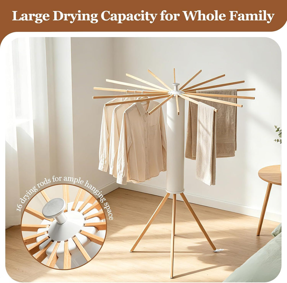 Clothes Drying Rack Tripod, Floor‑Mounted Garment Rack, Portable Drying