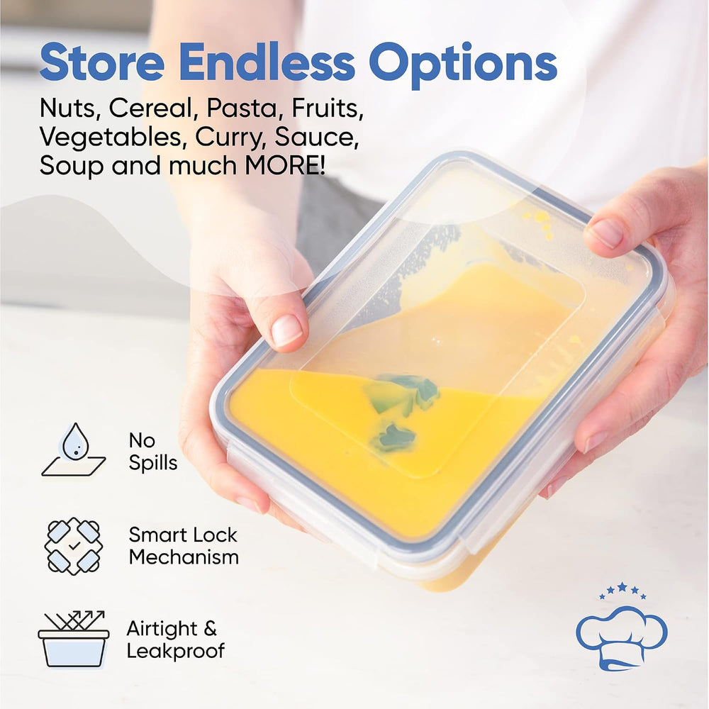Chef's Path 32 Piece Airtight Food Storage Containers with Easy Snap Lids...