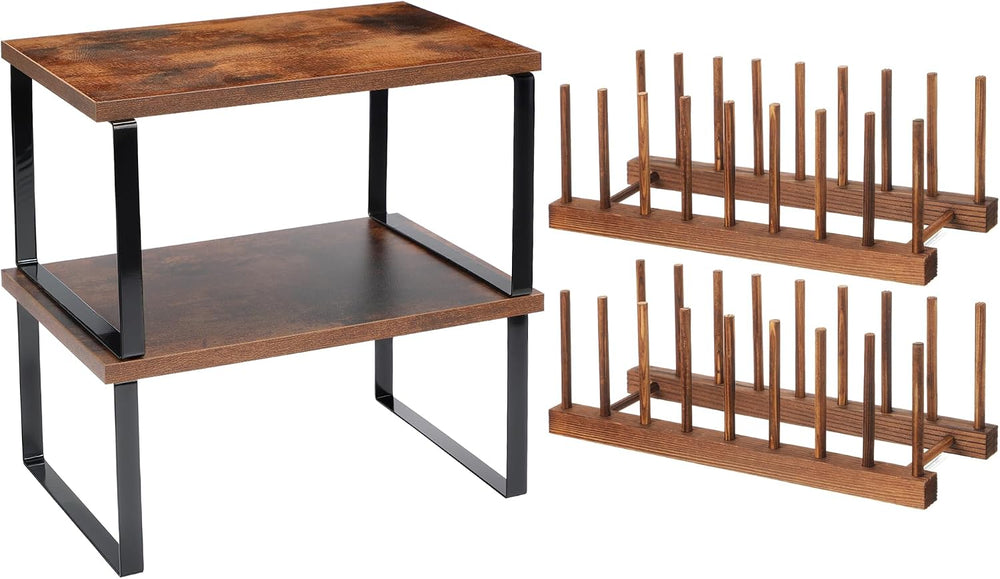 4 Pcs Kitchen Organizer Accessories Set for Cabinet, Deep, 11.8 x 7.9''