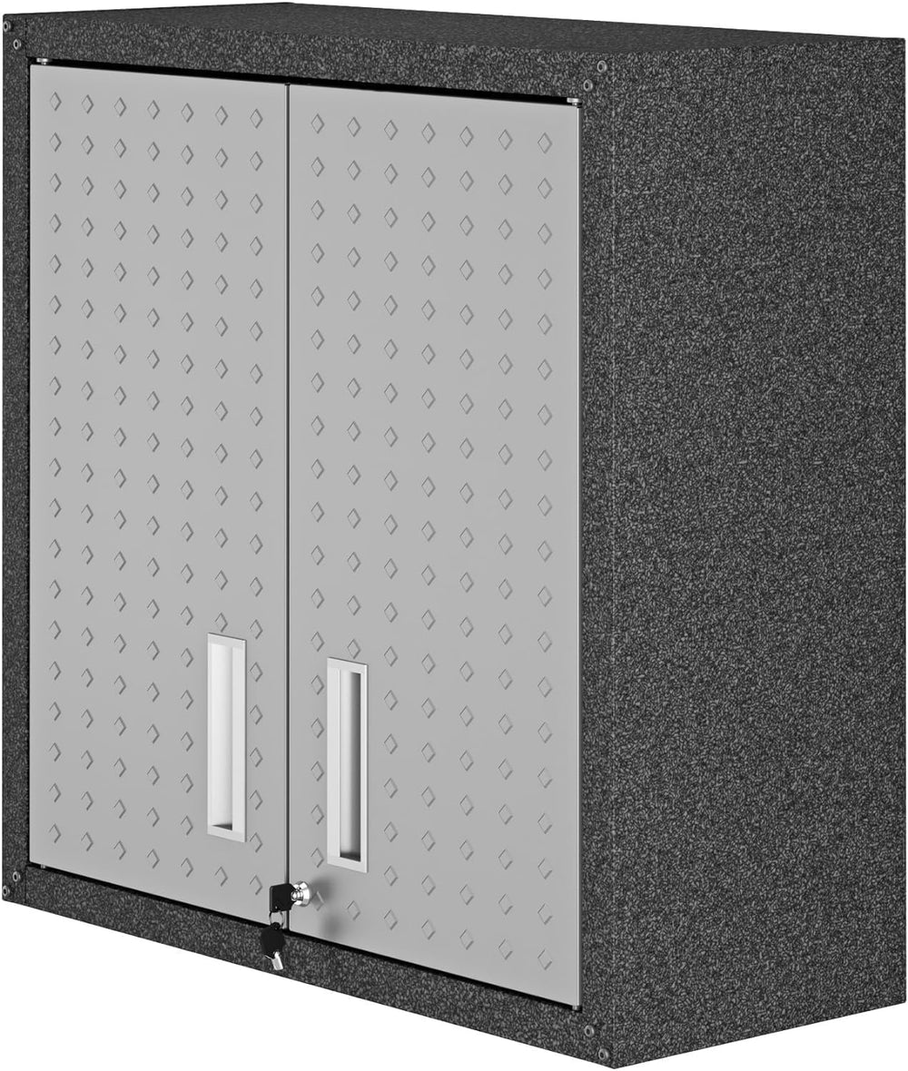 Manhattan Comfort Fortress Floating Garage Storage Cabinet with Adjustable Sh...