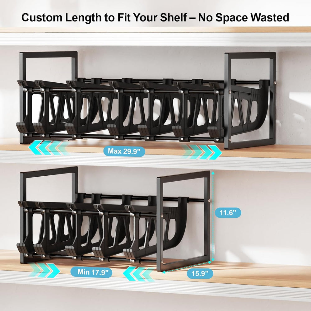 iSPECLE Can Organizer for Pantry - Auto-Rolling, Expands to Hold 60 Cans